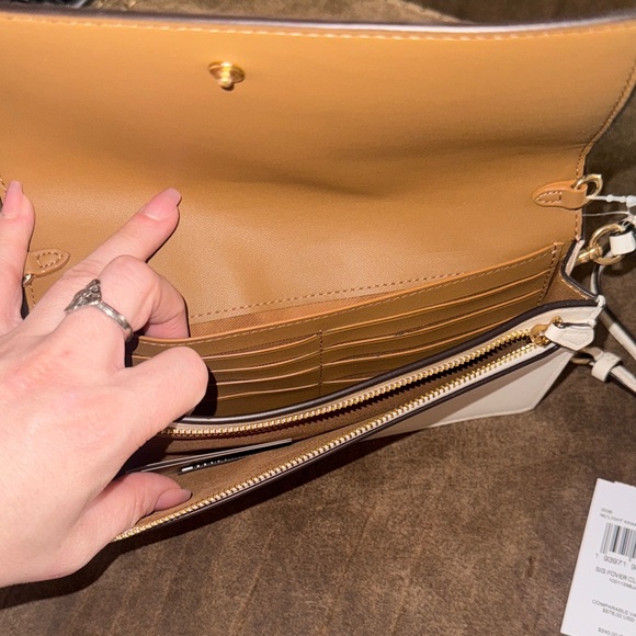 Coach Signature Foldover Clutch Crossbody - Picture 6 of 7